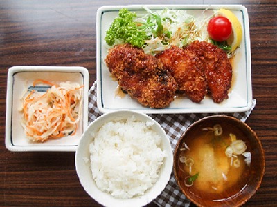 コロッケ＆ハムカツ定食